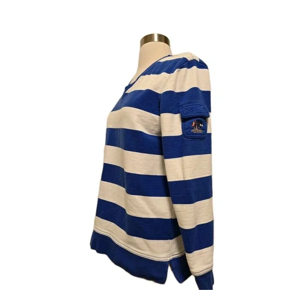 Lauren Ralph Lauren Womens 90s Vintage Sweatshirt Size Petite Small Blue - Picture 2 of 7